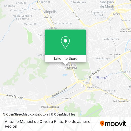 Antonio Manoel de Oliveira Pinto map