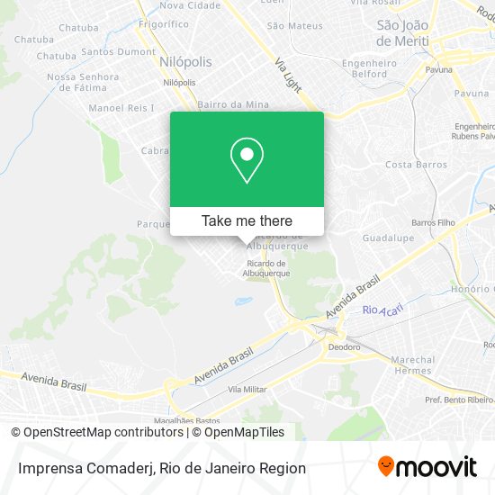 Imprensa Comaderj map