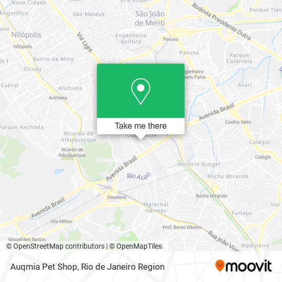 Mapa Auqmia Pet Shop