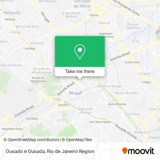 Ousado e Ousada map