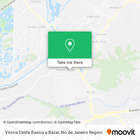 Mapa Vitoria Cesta Basica e Bazar