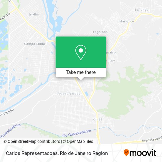 Carlos Representacoes map