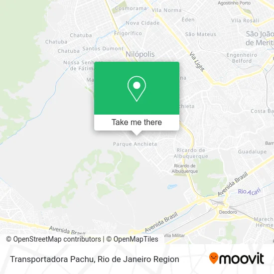 Transportadora Pachu map
