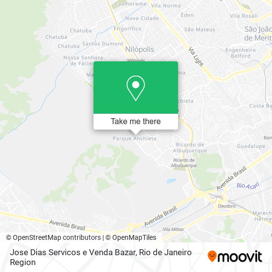 Mapa Jose Dias Servicos e Venda Bazar