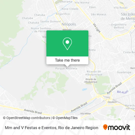 Mm and V Festas e Eventos map