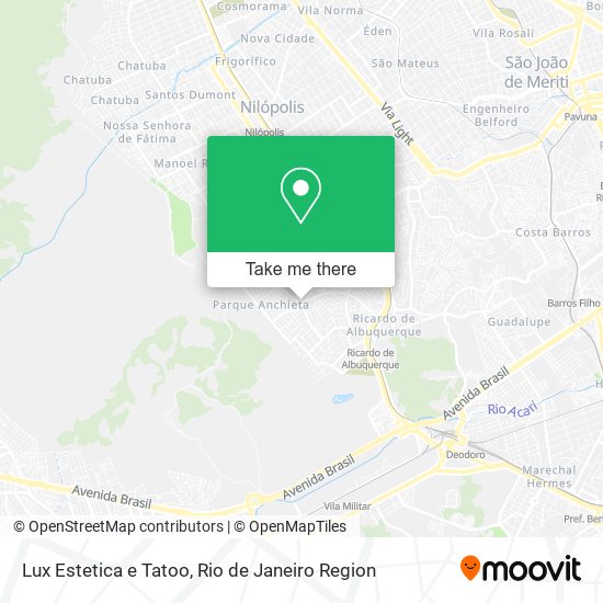 Lux Estetica e Tatoo map