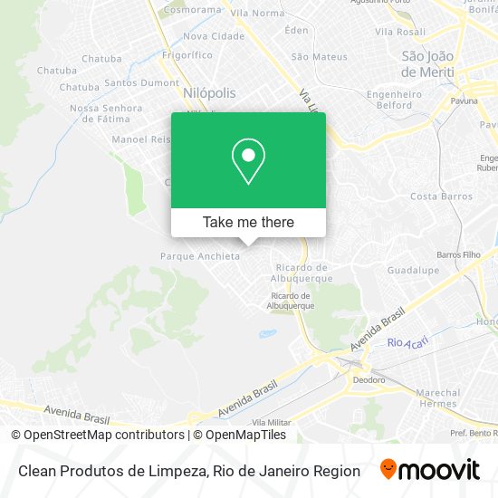 Mapa Clean Produtos de Limpeza