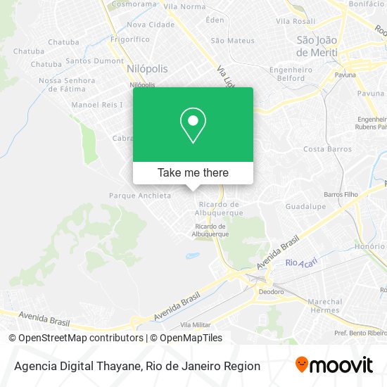 Mapa Agencia Digital Thayane