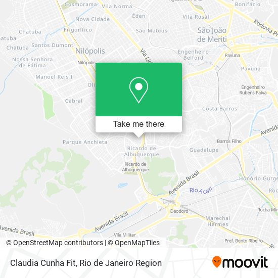 Mapa Claudia Cunha Fit
