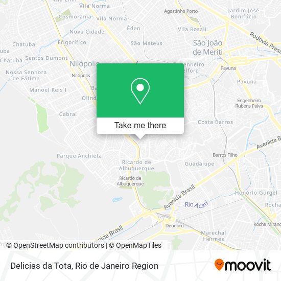 Delicias da Tota map