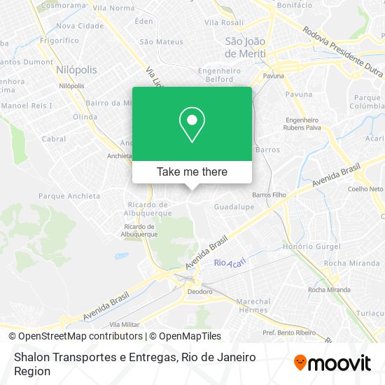 Shalon Transportes e Entregas map