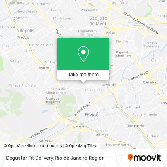 Degustar Fit Delivery map