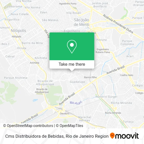 Cms Distribuidora de Bebidas map