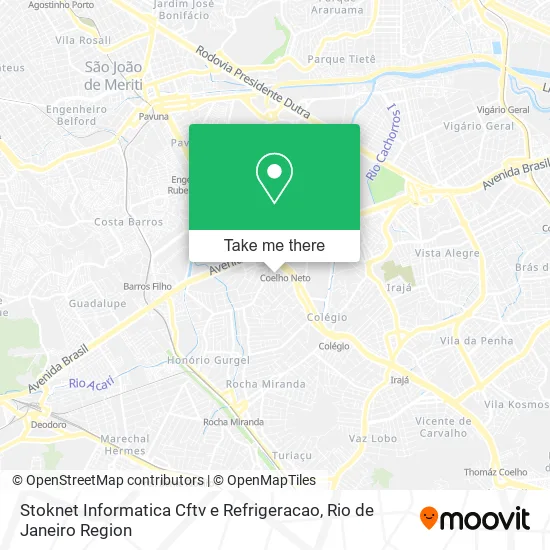 Stoknet Informatica Cftv e Refrigeracao map