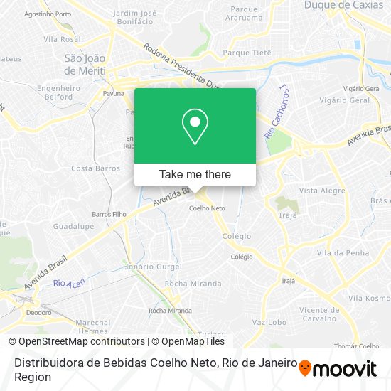 Distribuidora de Bebidas Coelho Neto map