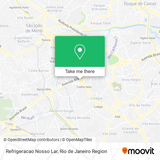 Mapa Refrigeracao Nosso Lar