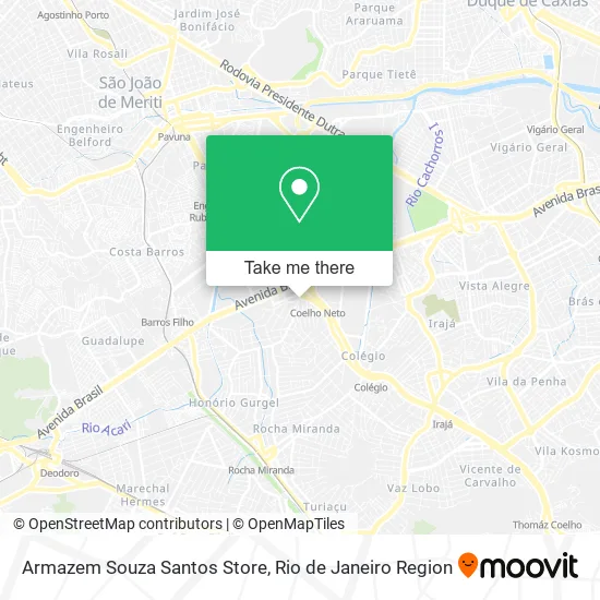 Armazem Souza Santos Store map