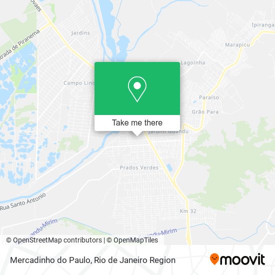 Mapa Mercadinho do Paulo