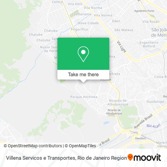 Mapa Villena Servicos e Transportes