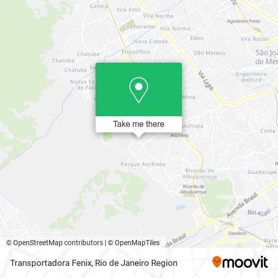 Transportadora Fenix map