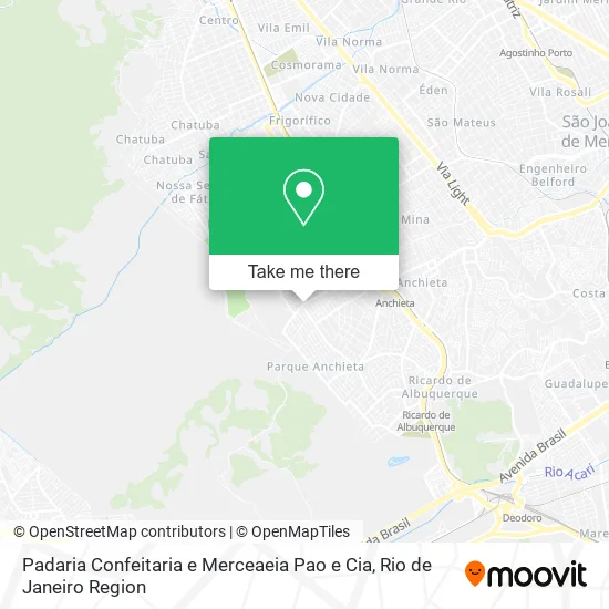 Padaria Confeitaria e Merceaeia Pao e Cia map