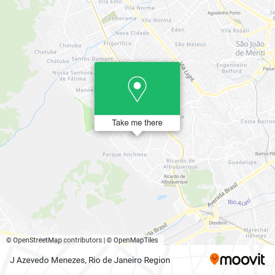 J Azevedo Menezes map