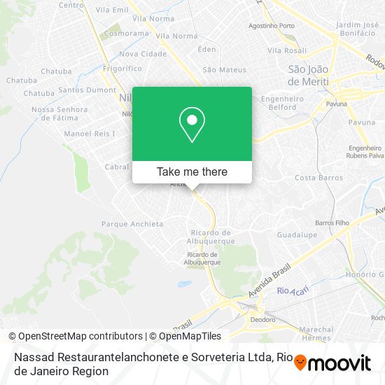 Nassad Restaurantelanchonete e Sorveteria Ltda map