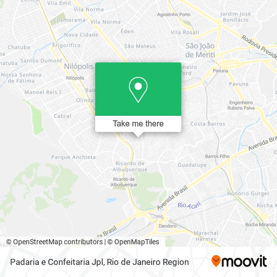 Padaria e Confeitaria Jpl map