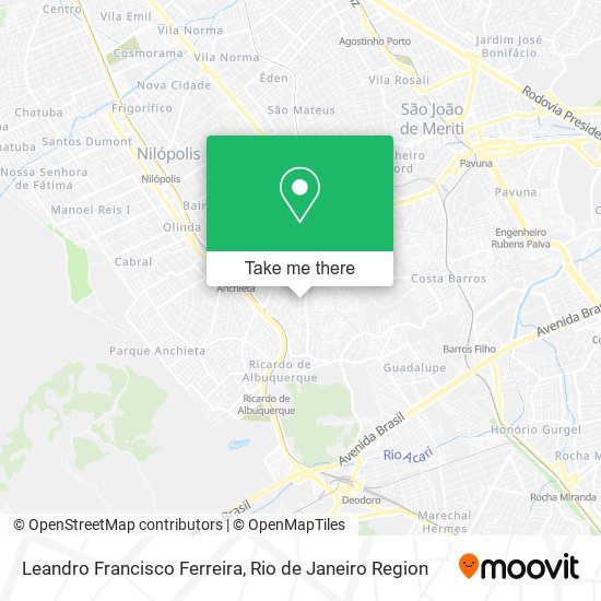Leandro Francisco Ferreira map