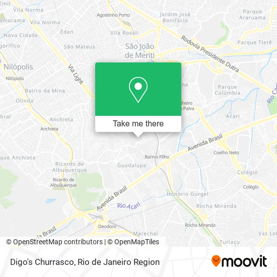 Digo's Churrasco map