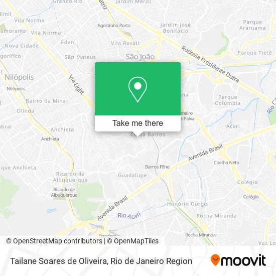 Tailane Soares de Oliveira map