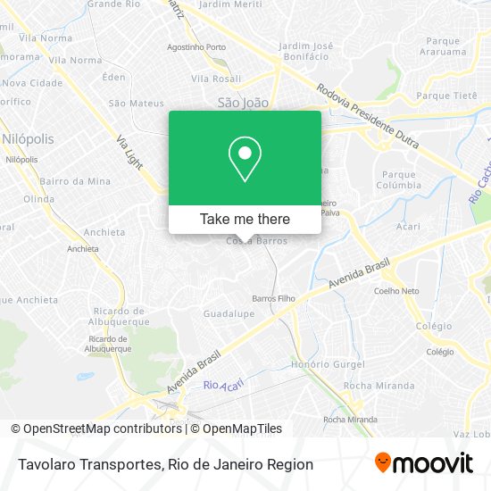 Tavolaro Transportes map