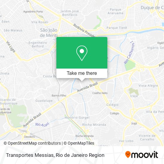 Transportes Messias map