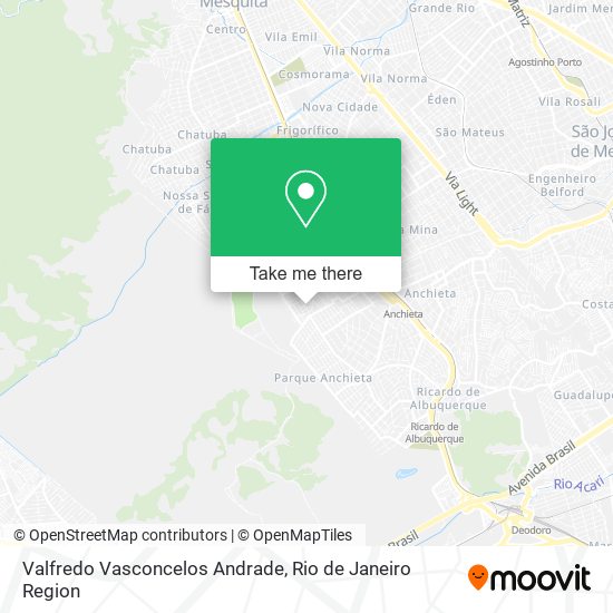 Mapa Valfredo Vasconcelos Andrade