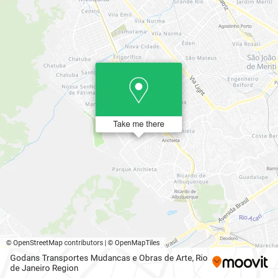 Godans Transportes Mudancas e Obras de Arte map