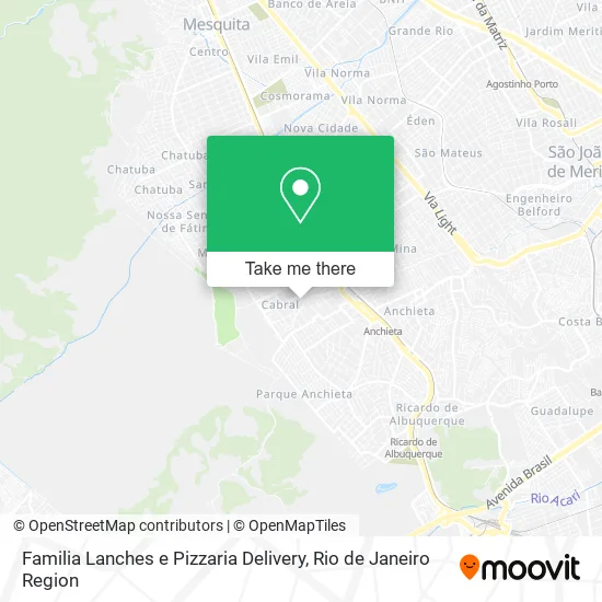Familia Lanches e Pizzaria Delivery map
