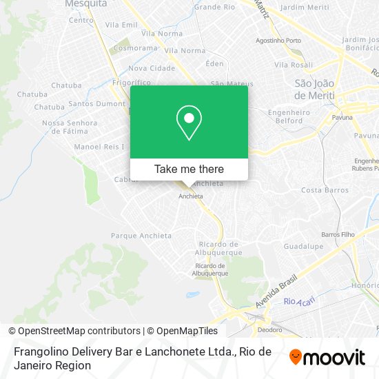 Mapa Frangolino Delivery Bar e Lanchonete Ltda.