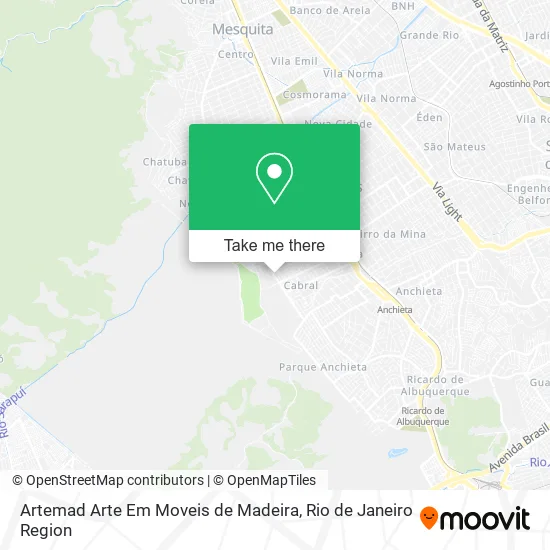 Artemad Arte Em Moveis de Madeira map