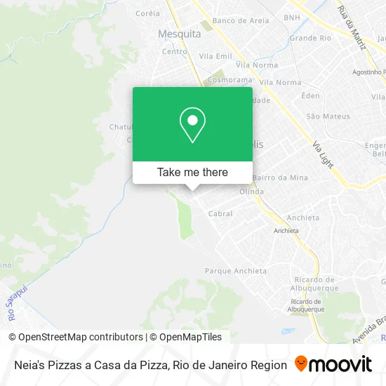 Neia's Pizzas a Casa da Pizza map