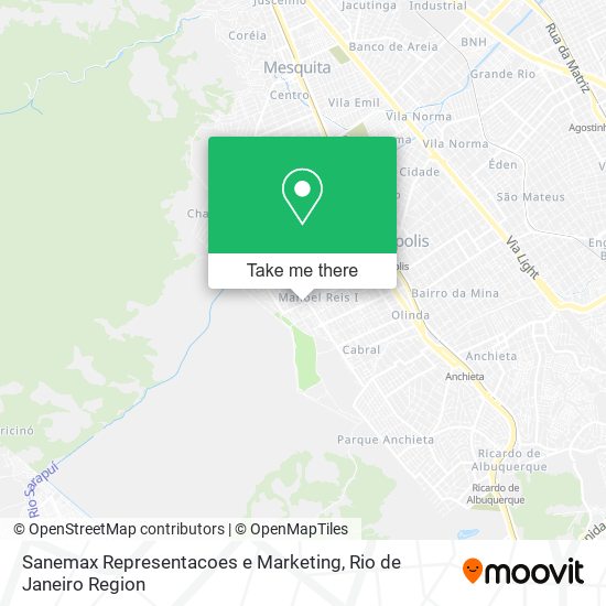 Mapa Sanemax Representacoes e Marketing