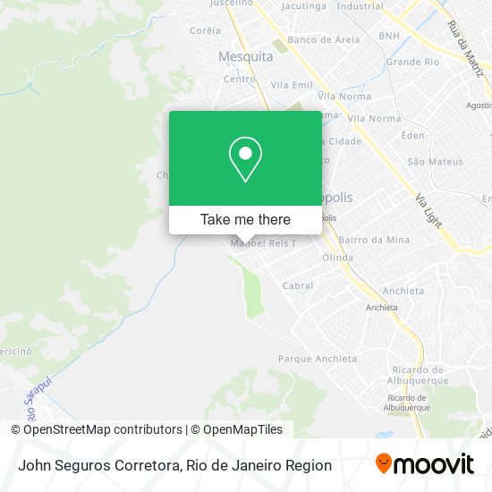 Mapa John Seguros Corretora