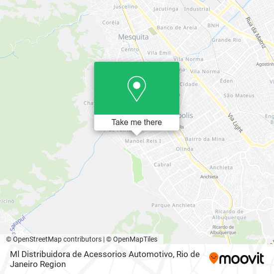 Mapa Ml Distribuidora de Acessorios Automotivo