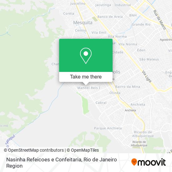 Nasinha Refeicoes e Confeitaria map