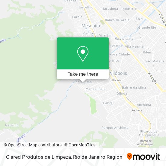 Clared Produtos de Limpeza map