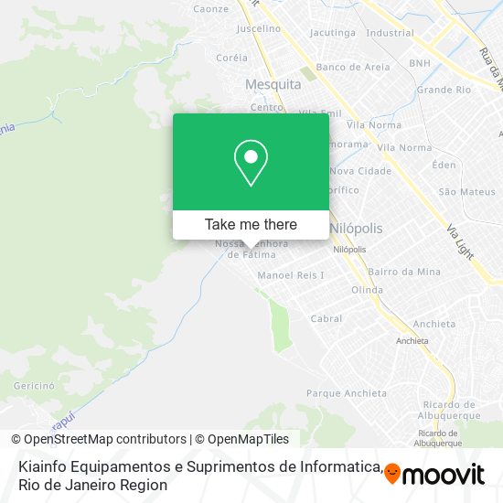 Mapa Kiainfo Equipamentos e Suprimentos de Informatica