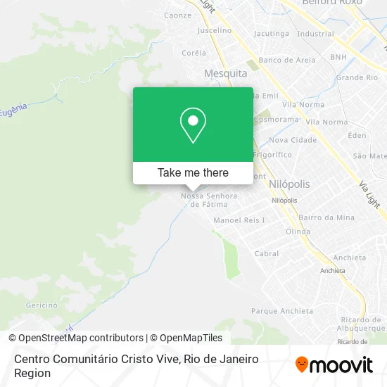 Centro Comunitário Cristo Vive map