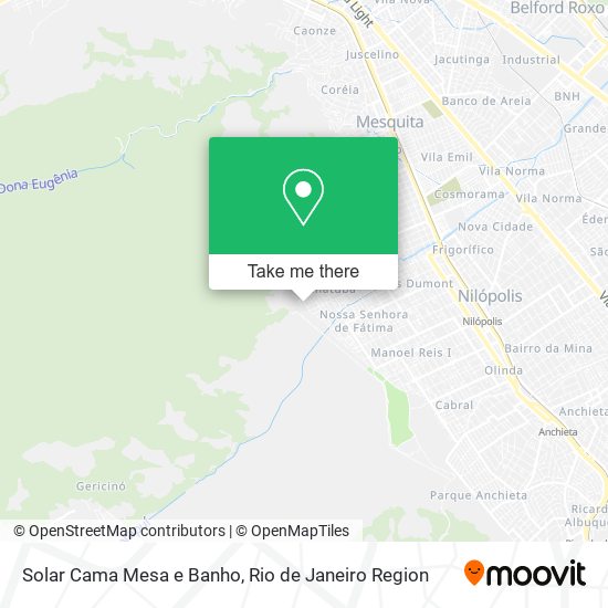 Solar Cama Mesa e Banho map