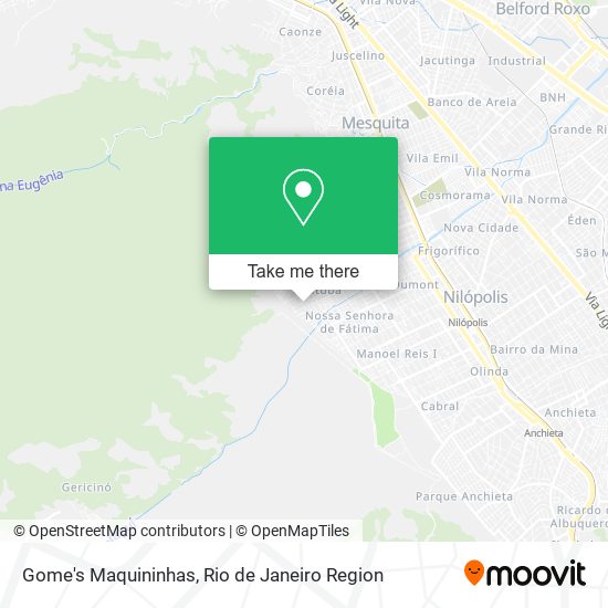 Mapa Gome's Maquininhas