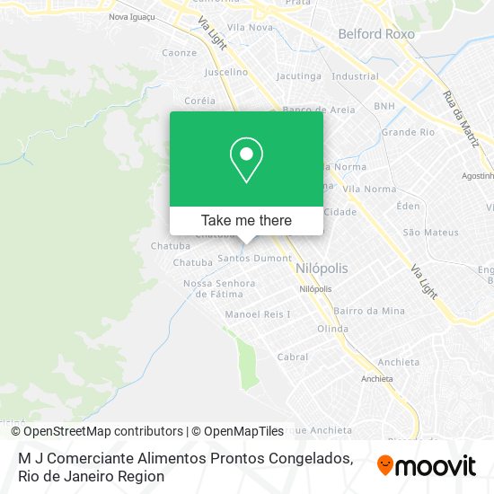 M J Comerciante Alimentos Prontos Congelados map