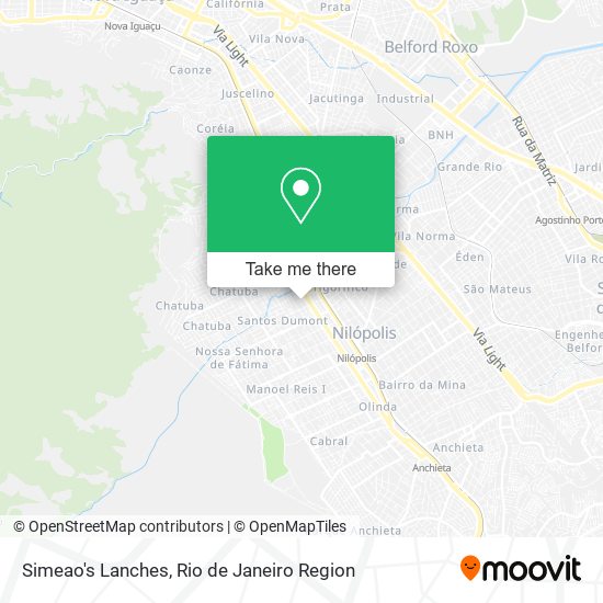Simeao's Lanches map